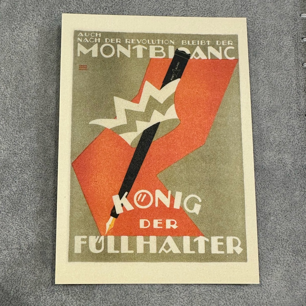 MONTBLANC Postcards - Vintage- Set of 5 in Envelope - Picture 6 of 6